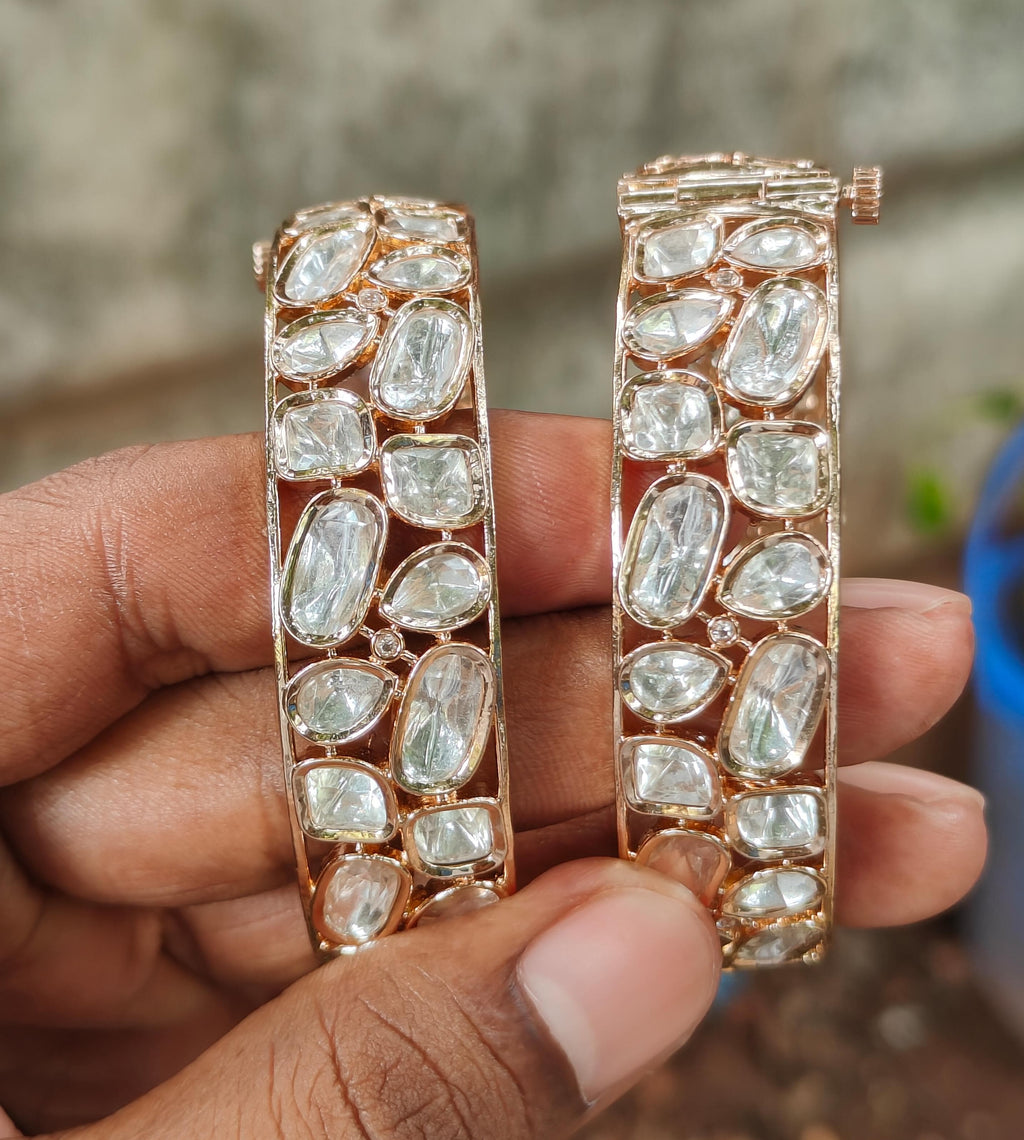 Romi Polki Openable Bangles