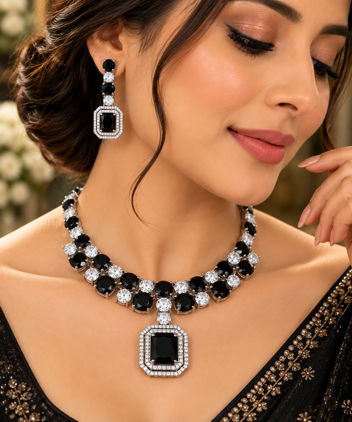 Alina American Daimond Necklace set
