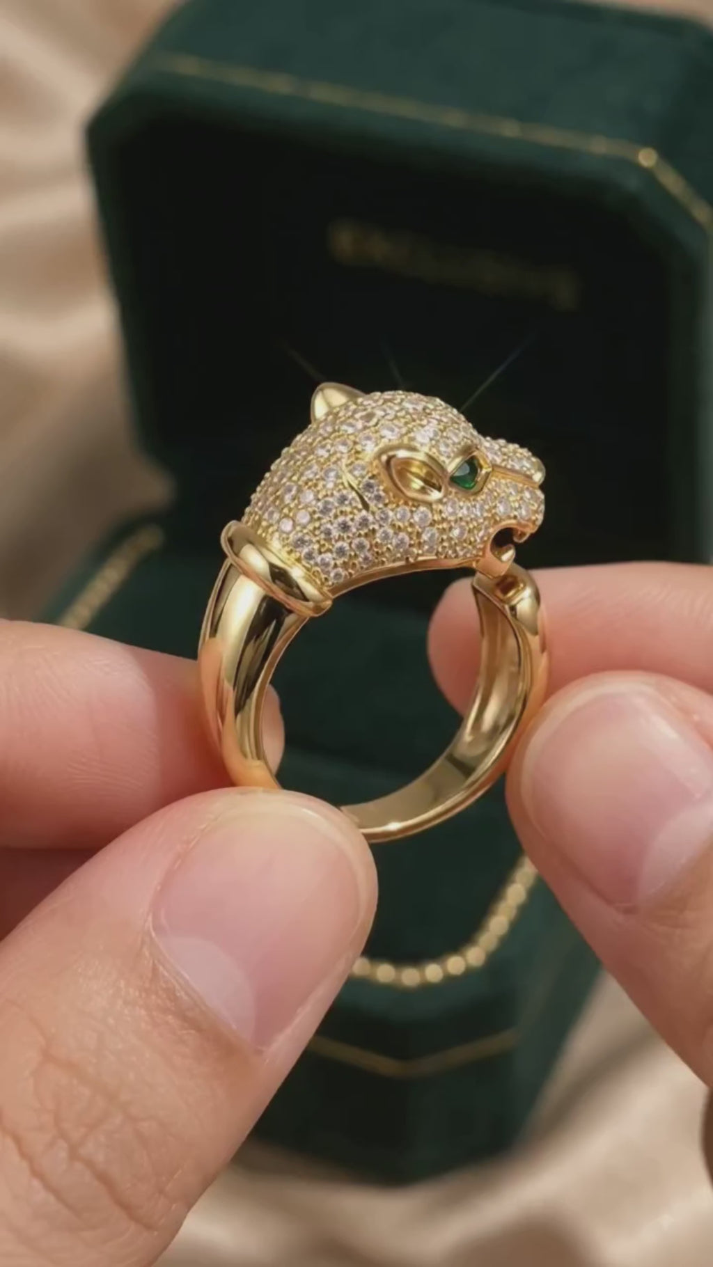 Zivani AD Sabyasachi Inspired Panther Ring