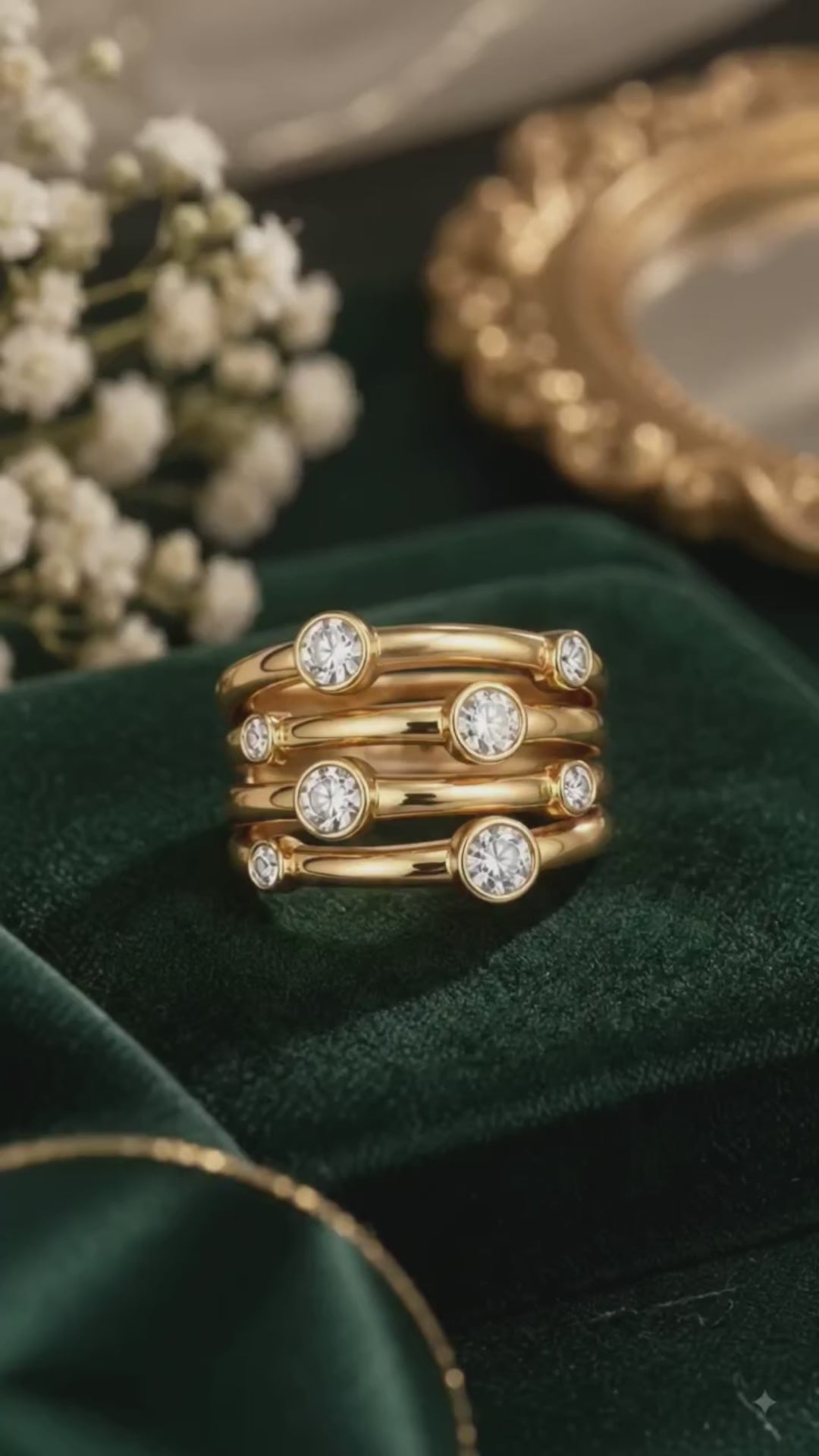 Ziva AD Anti Tarnish Adjustable Ring