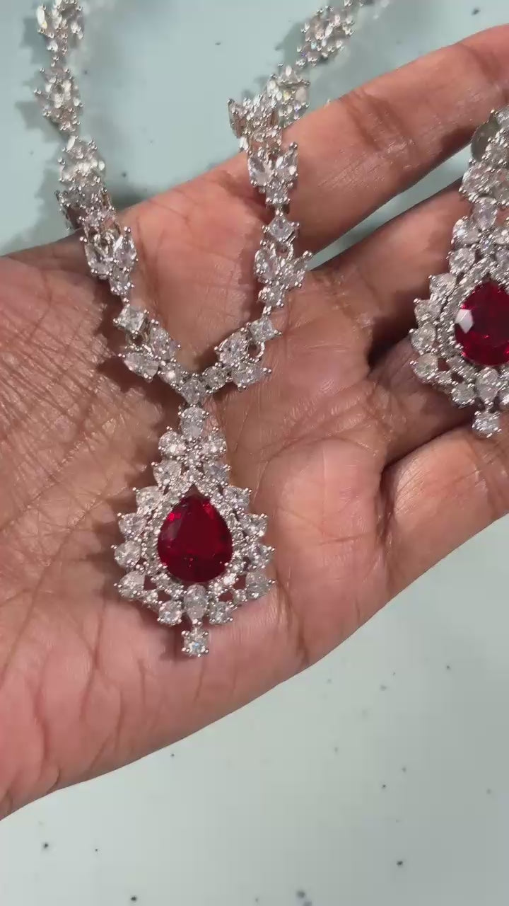 Kanishka CZ Necklace Set