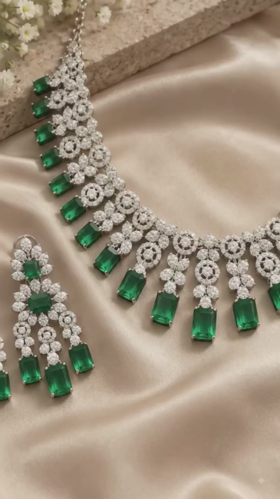 Simran American Daimonds Necklace set