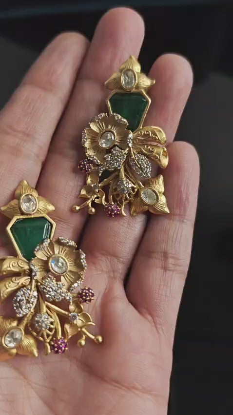 Rhea Matt Gold Statement Earrings