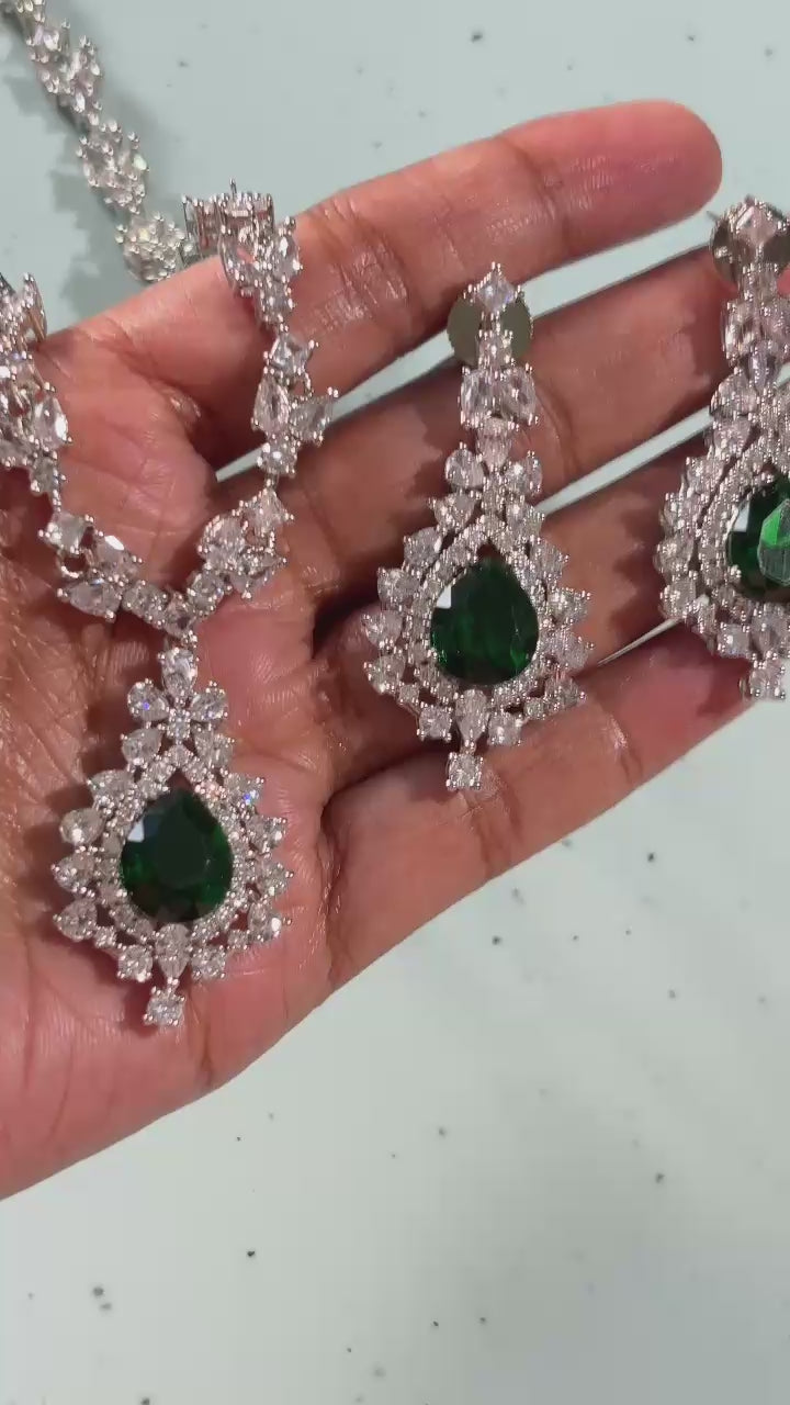 Kanishka CZ Necklace Set