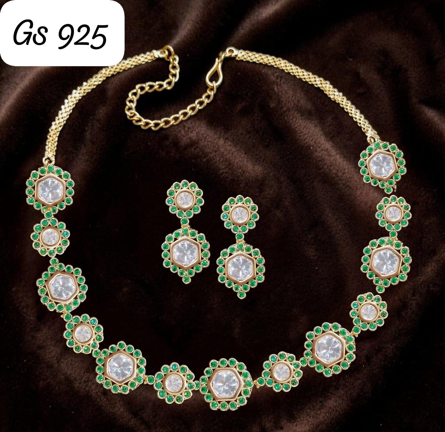 Inayat Moissanite Necklace set