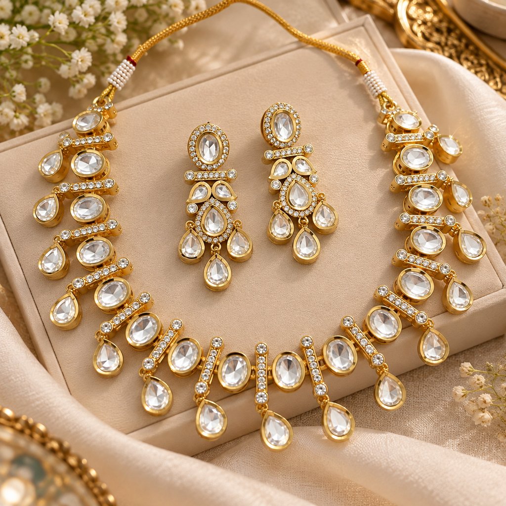Arshi Moissanite Necklace Set