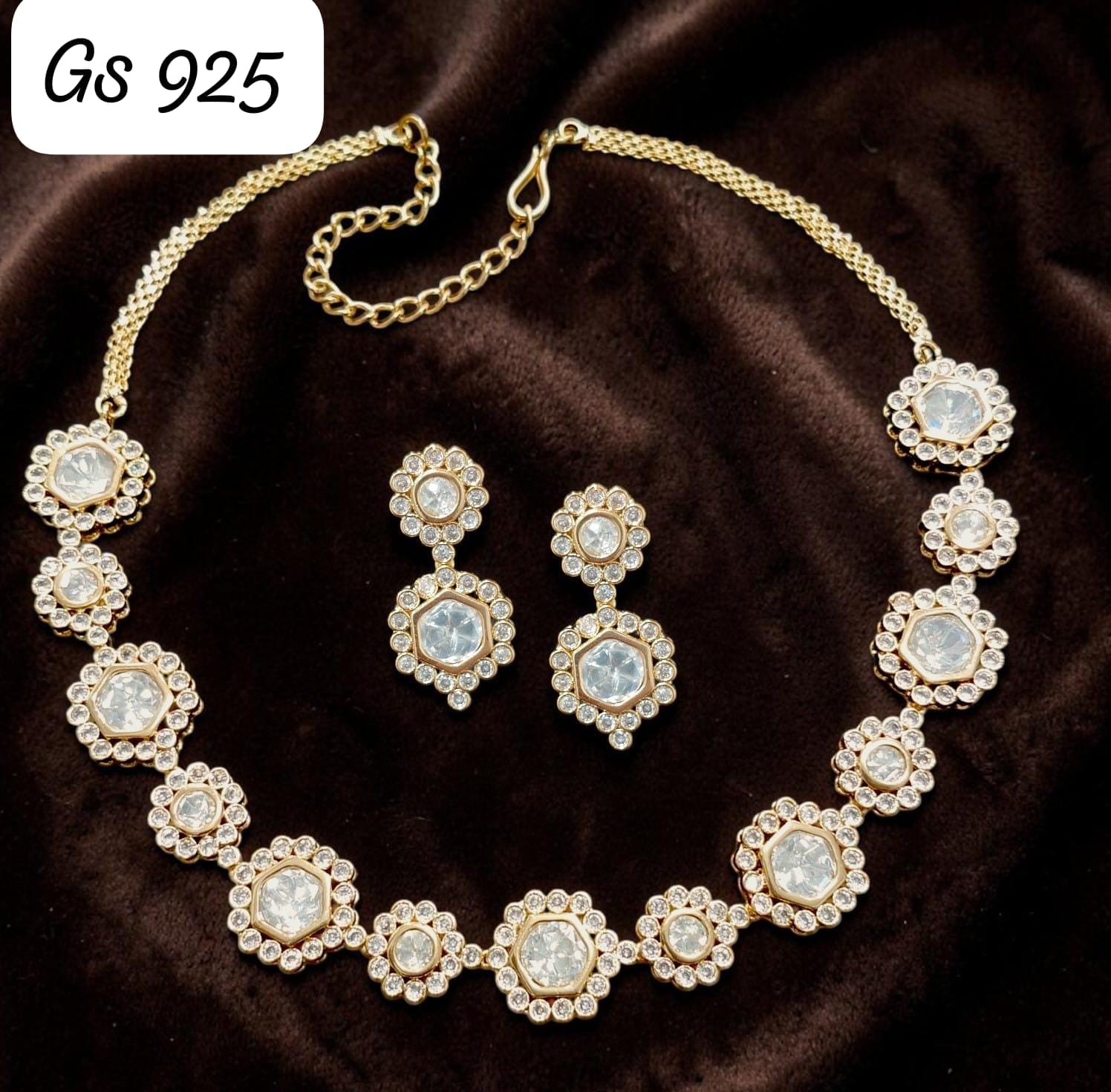 Inayat Moissanite Necklace set