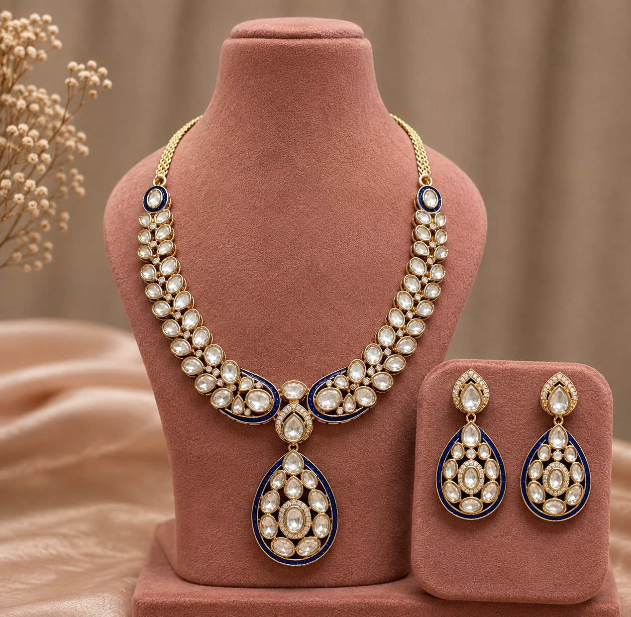 Lashkara Moissanite Necklace set
