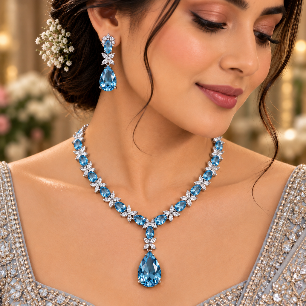 Hania American Daimonds Necklace set