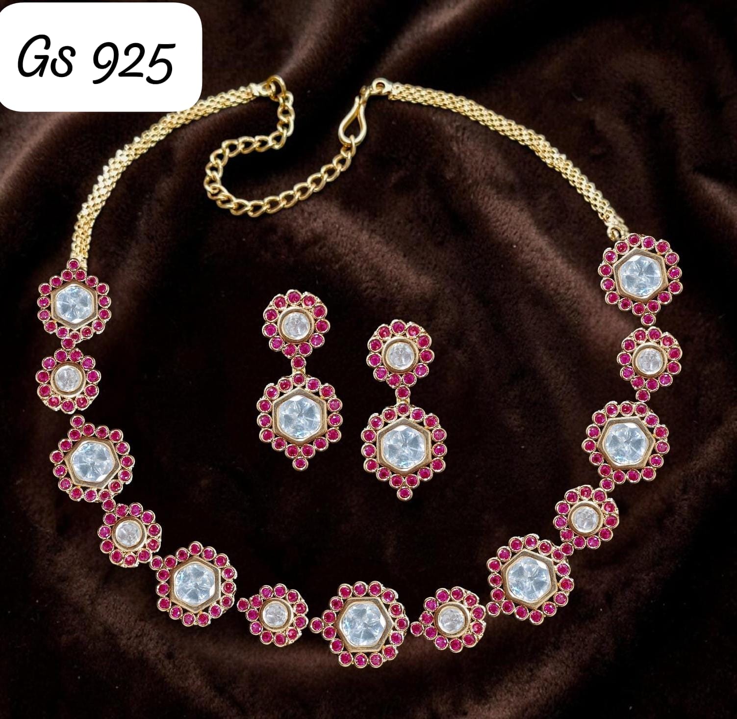 Inayat Moissanite Necklace set