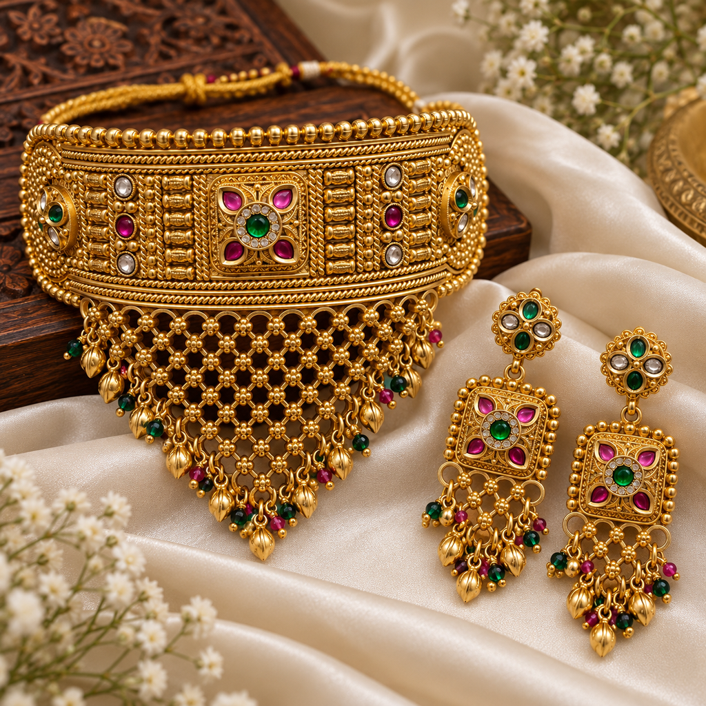 Sara Gold lookalike Choker Set