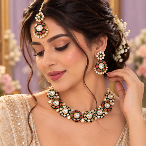 Manya Kundan Necklace Set