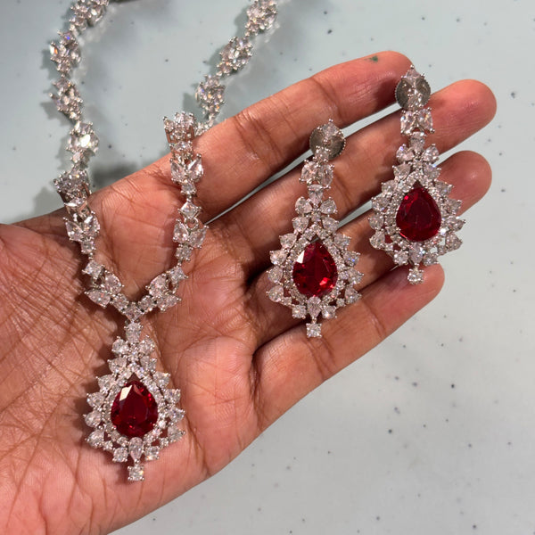 Kanishka CZ Necklace Set