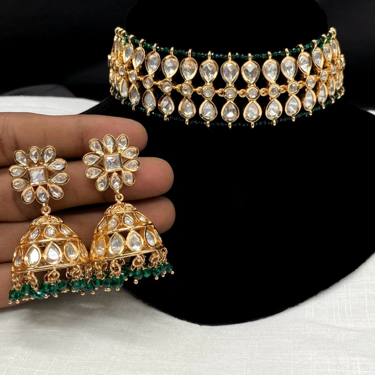 Kanika Moissanite Choker Set