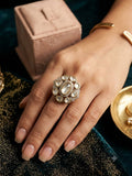 Isha Polki Adjustable Ring