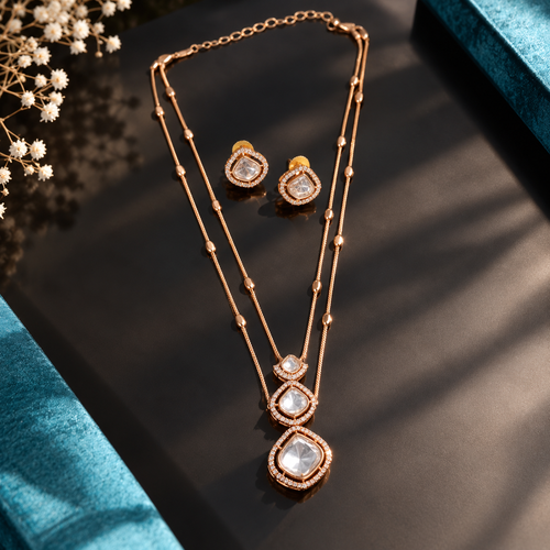 Avira Polki Necklace Set