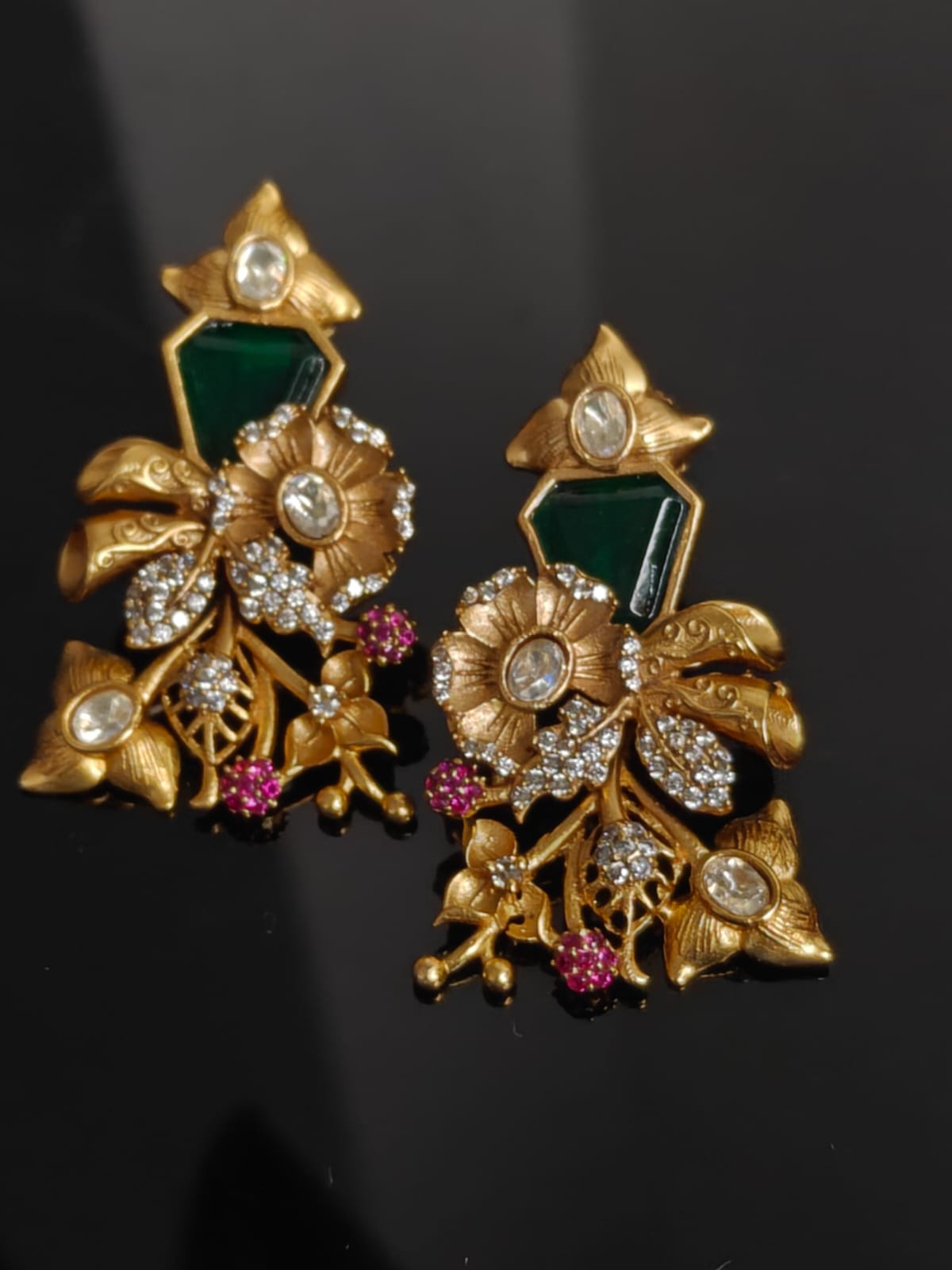 Rhea Matt Gold Statement Earrings