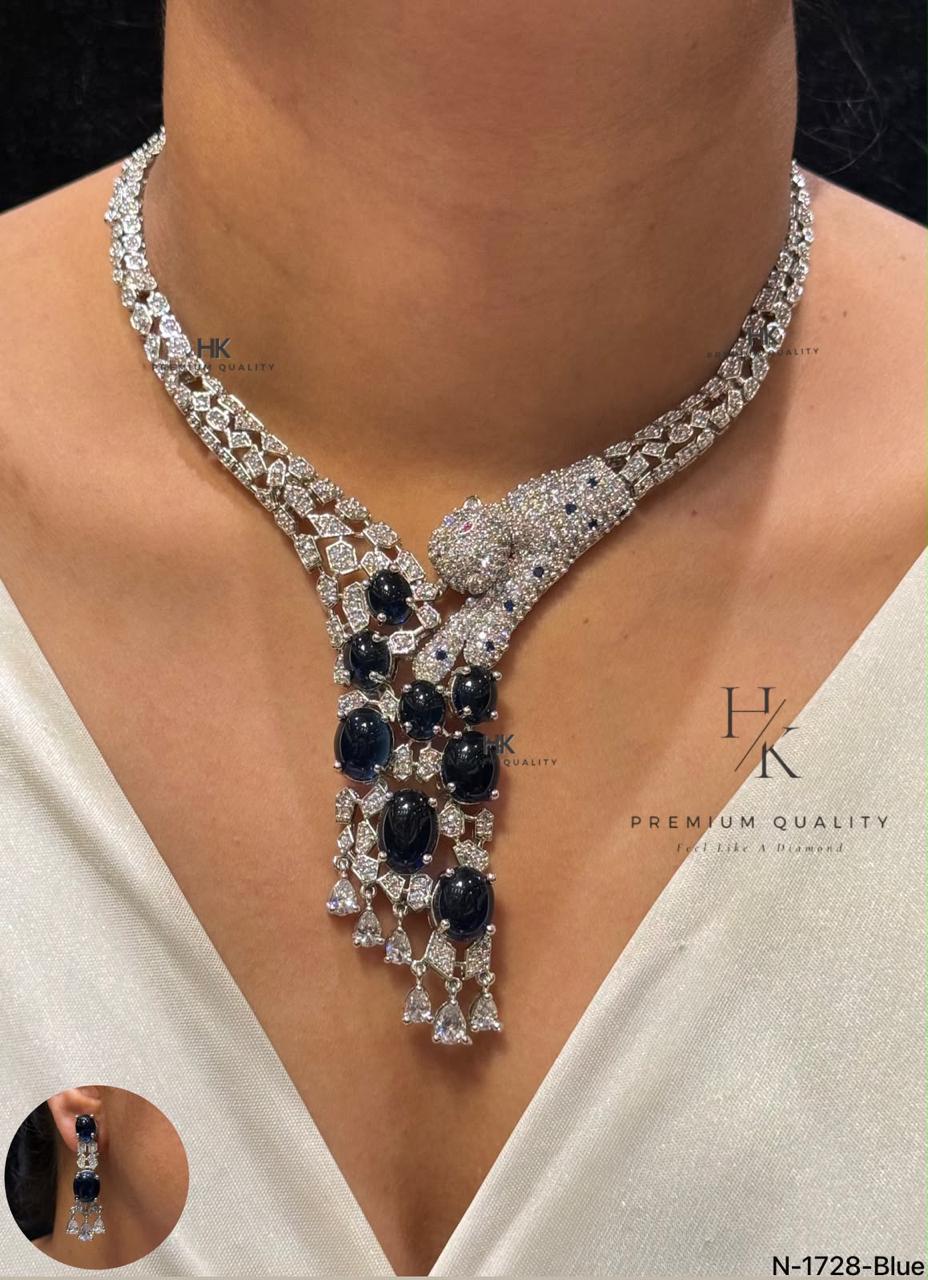 Akshita Pota Doublet and CZ Necklace Set
