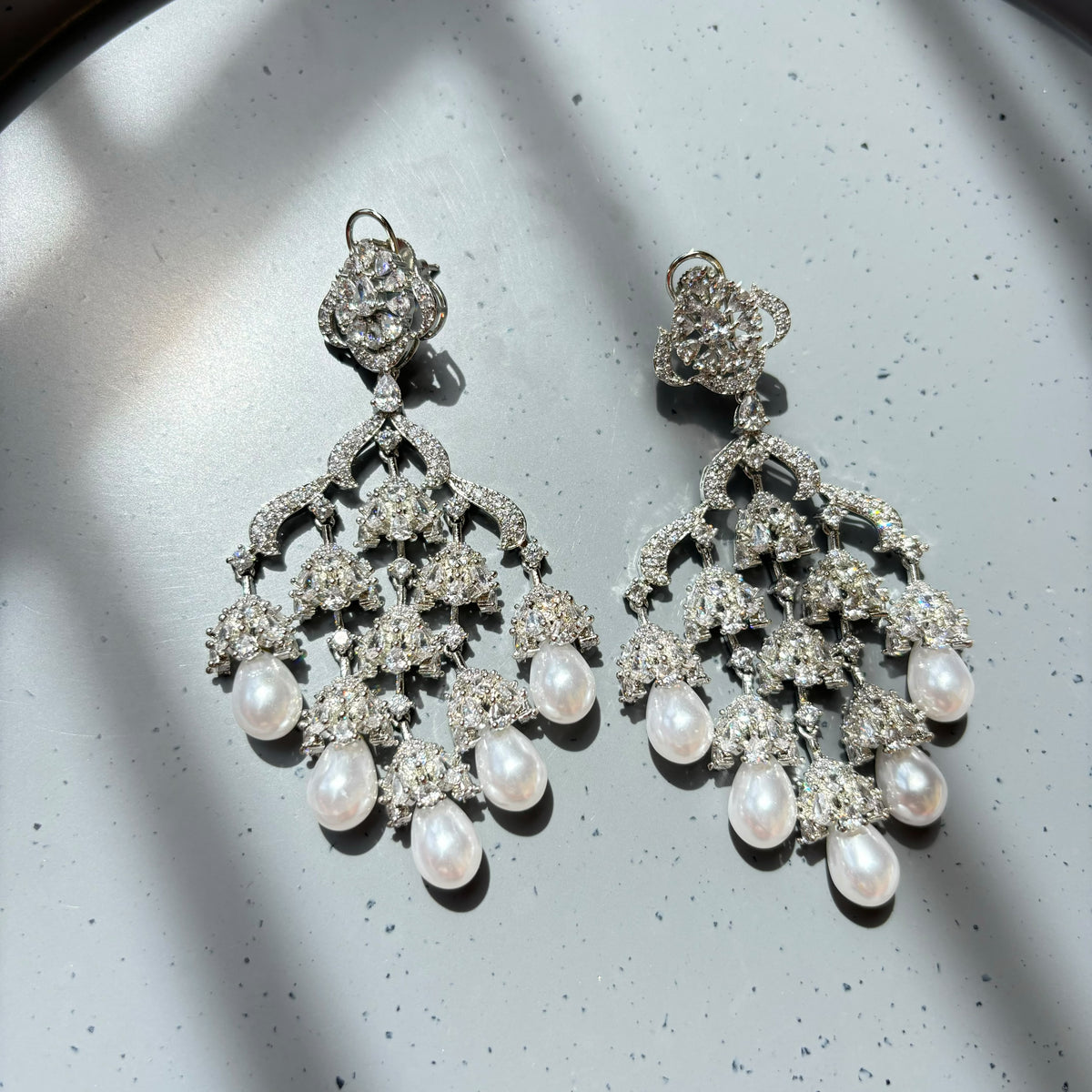 Kaashi AD and Pearl Earrings