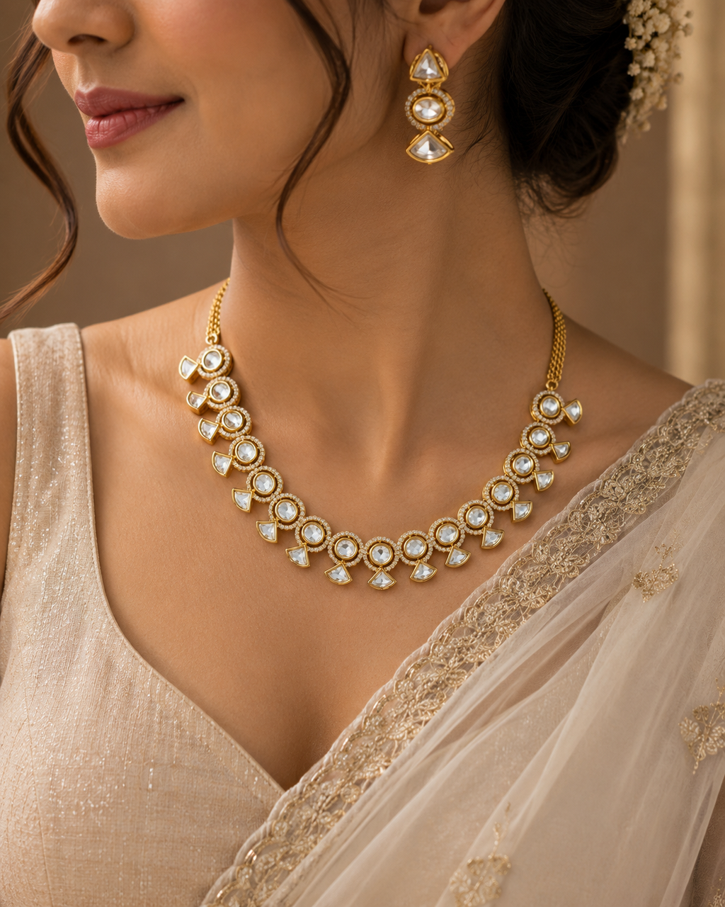 Ivara Moissanite Necklace set
