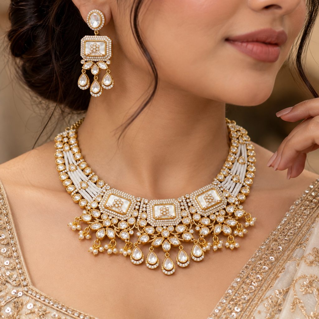 Shakira Moissanite Necklace Set