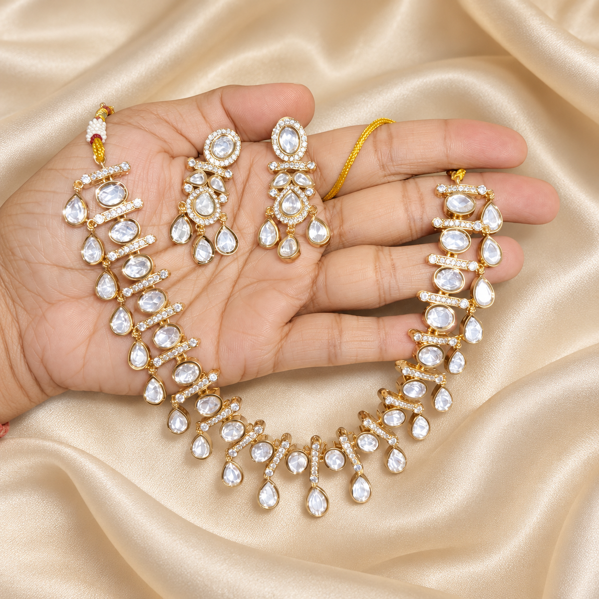 Latika Moissanite Necklace Set
