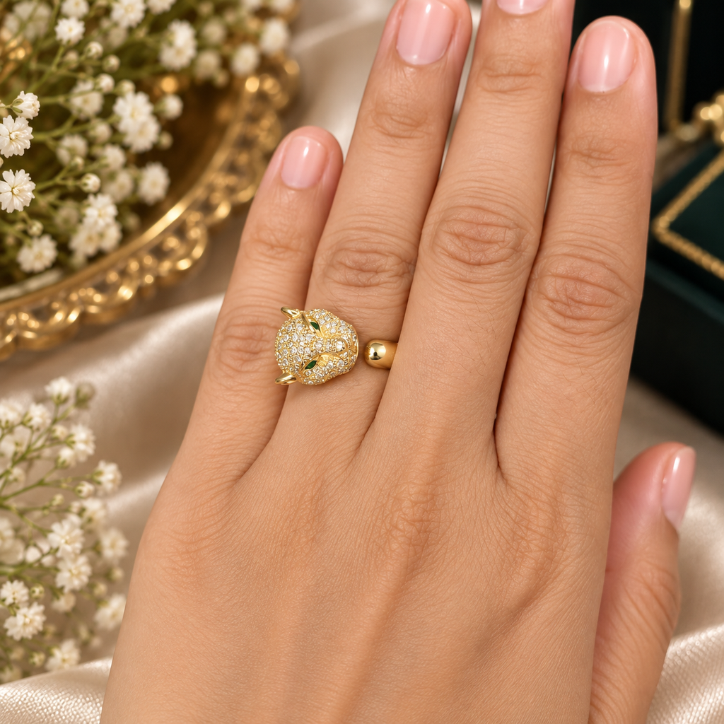 Zivani AD Sabyasachi Inspired Panther Ring