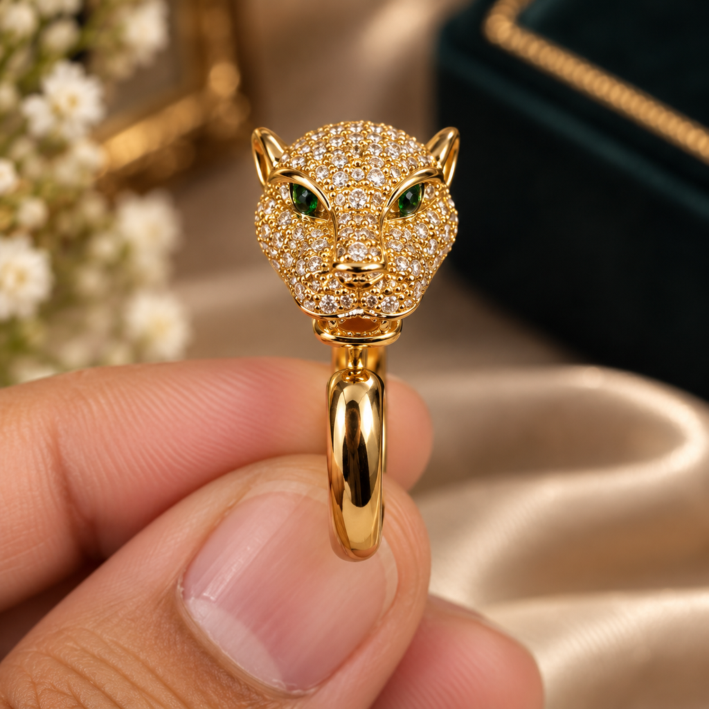 Zivani AD Sabyasachi Inspired Panther Ring