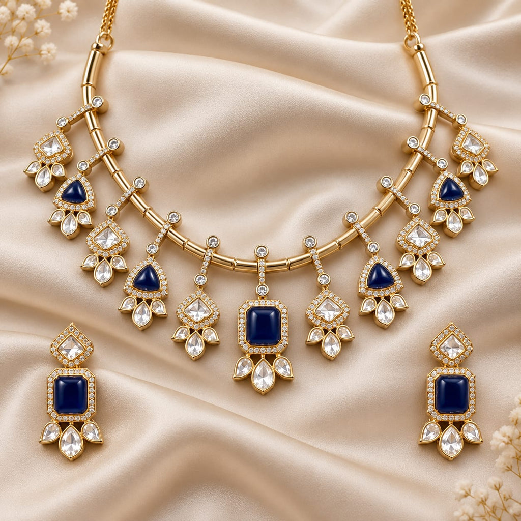 Eva Moissionite Necklace Set