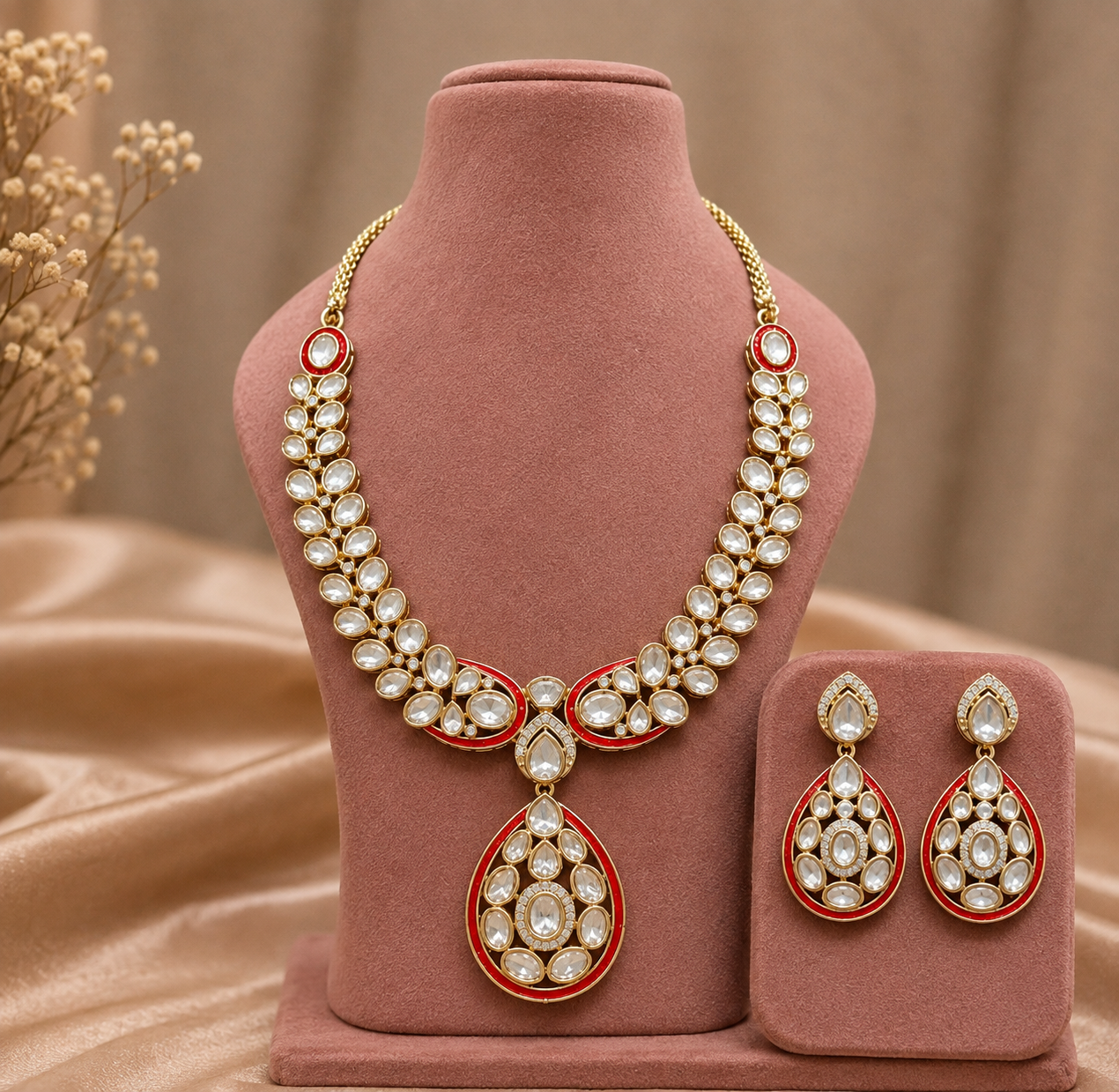 Lashkara Moissanite Necklace set