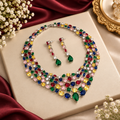 Kavya CZ Multicolor Necklace set