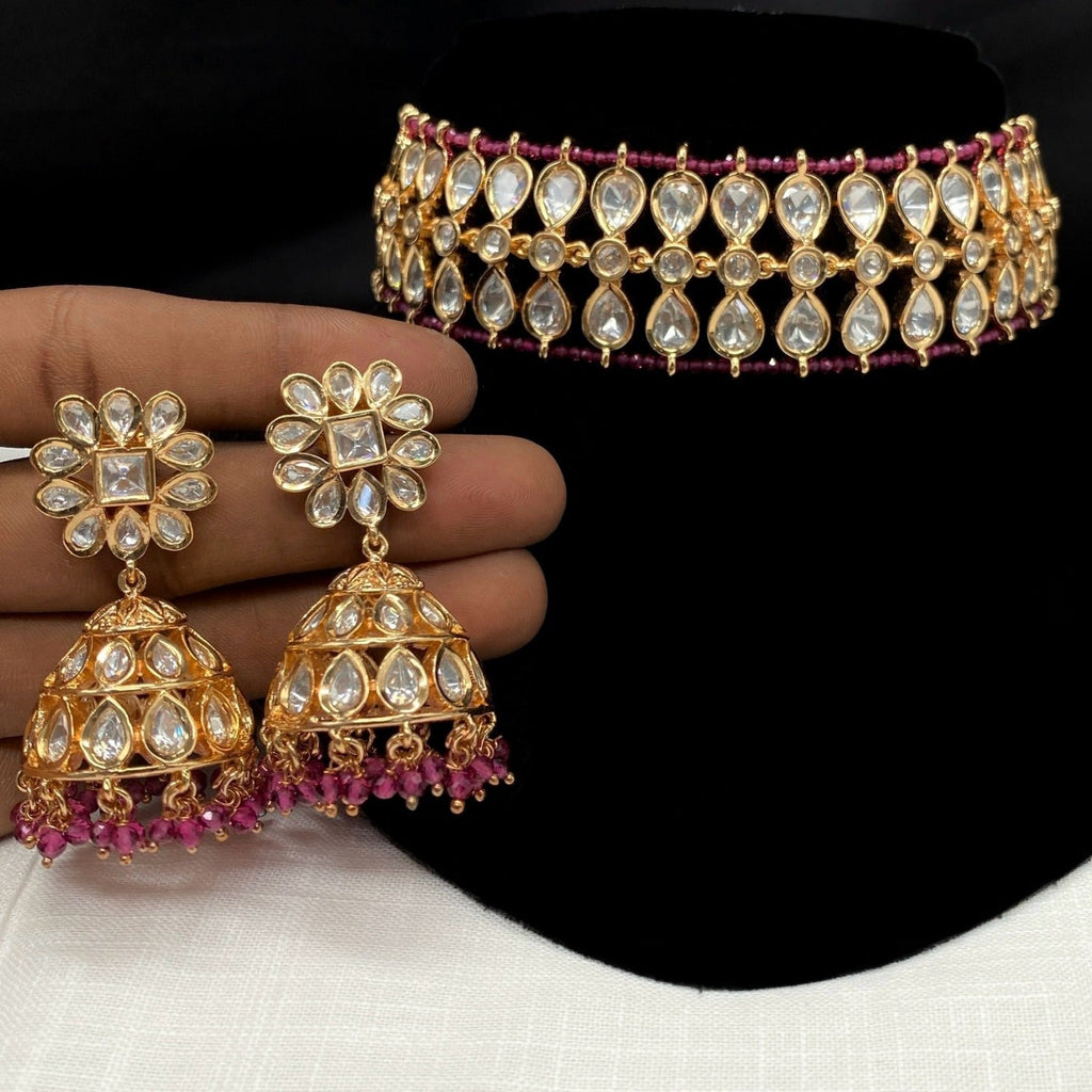 Kanika Moissanite Choker Set
