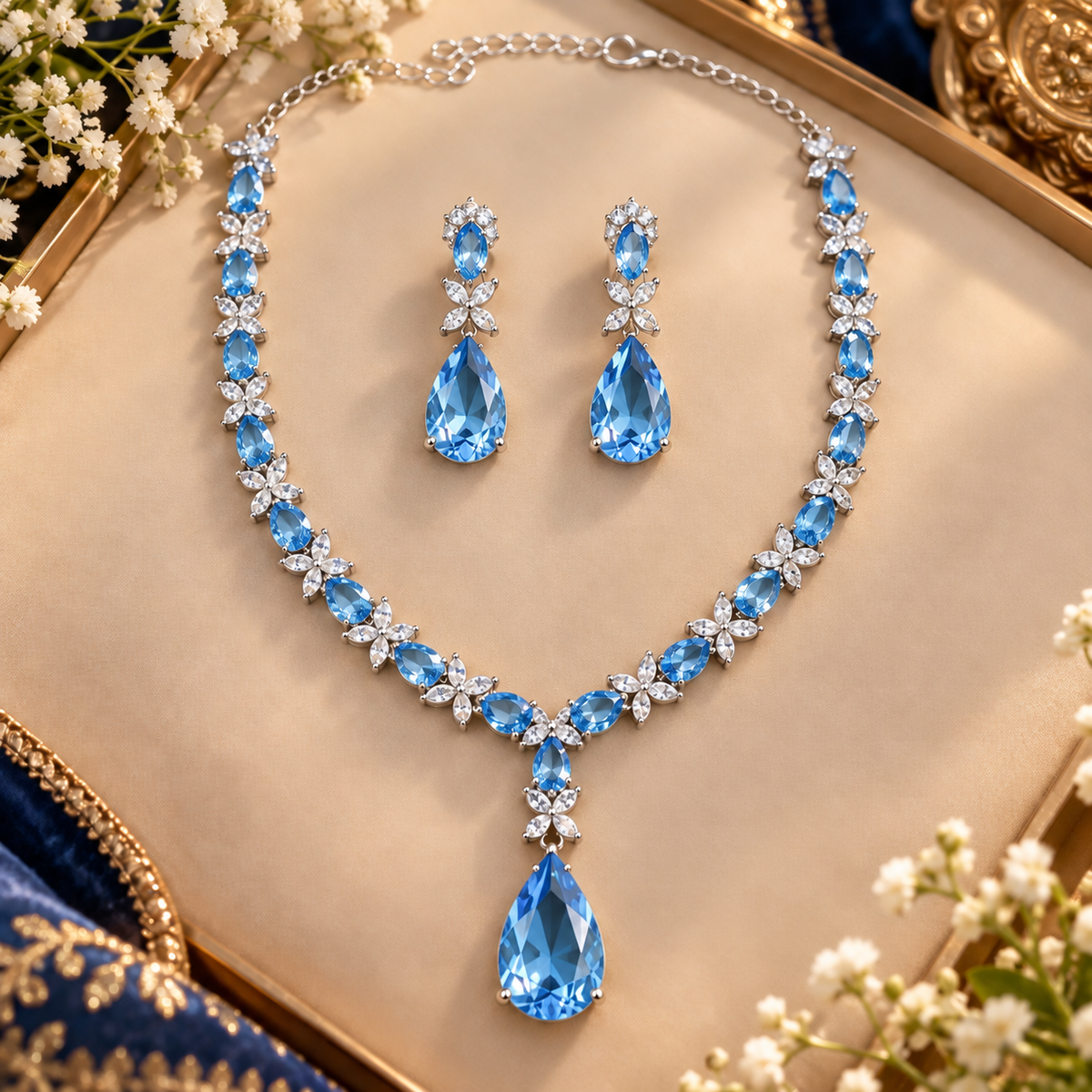 Hania American Daimonds Necklace set
