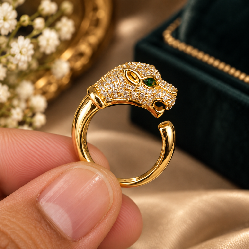 Zivani AD Sabyasachi Inspired Panther Ring