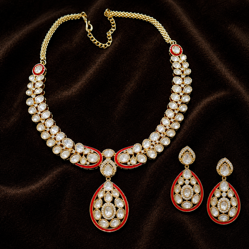 Lashkara Moissanite Necklace set