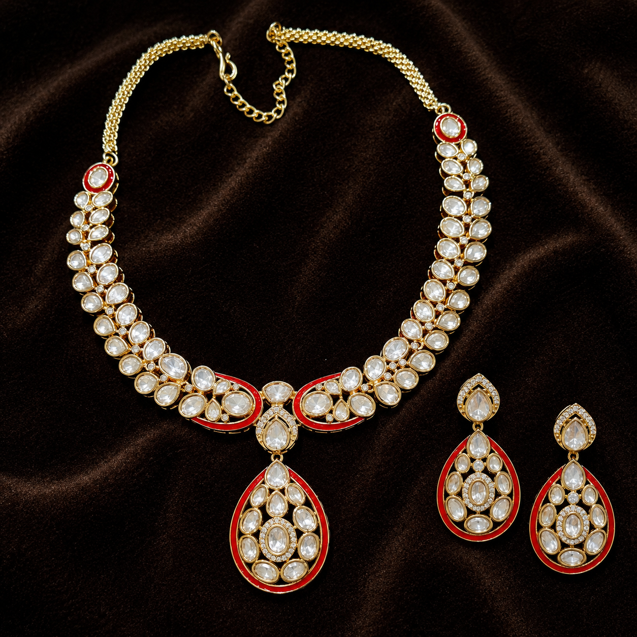 Lashkara Moissanite Necklace set