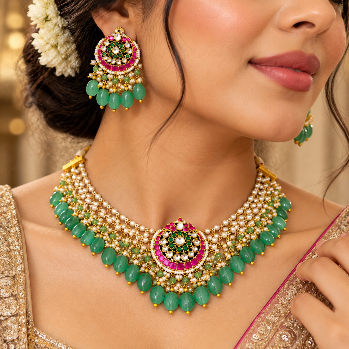 Arena Jadau Necklace Set