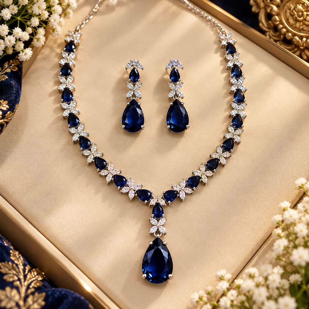 Hania American Daimonds Necklace set