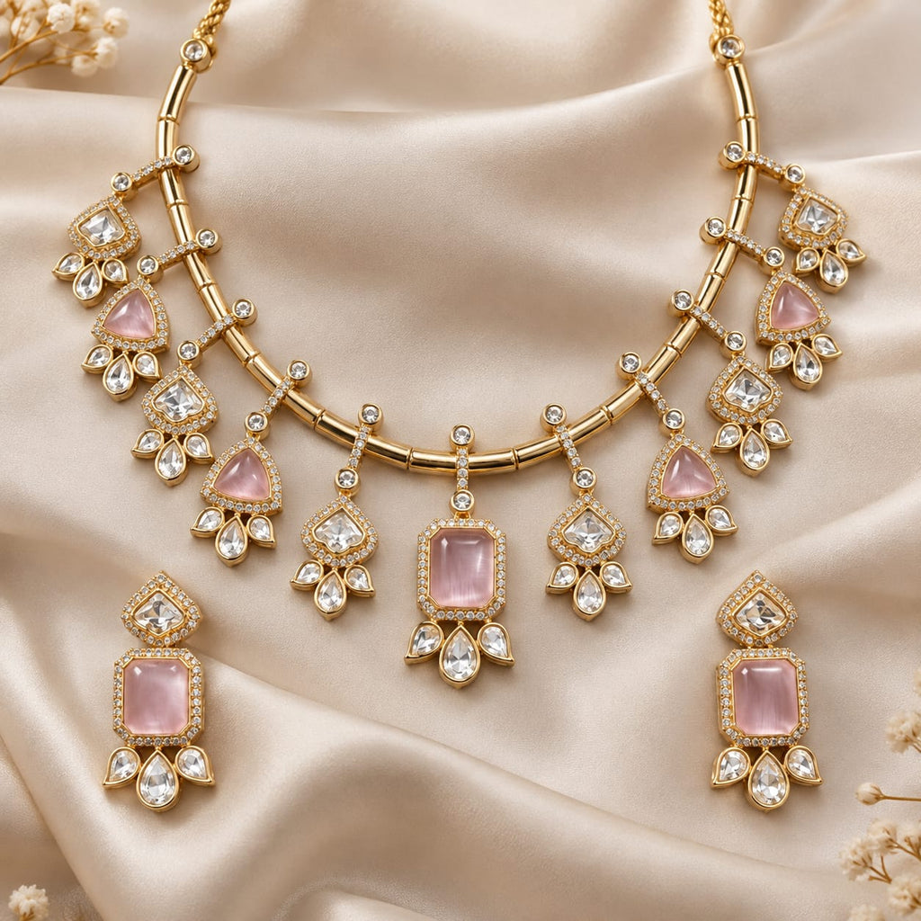 Eva Moissionite Necklace Set