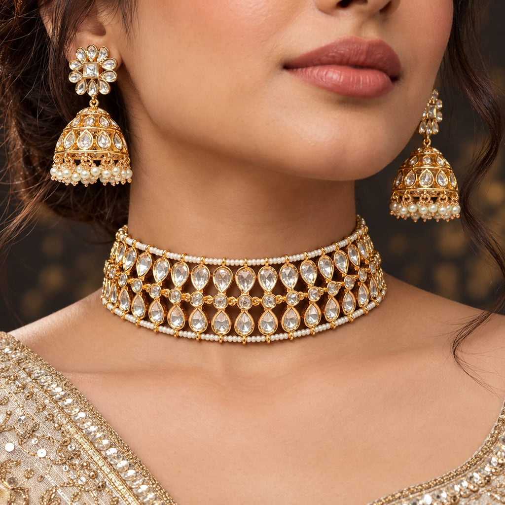 Kanika Moissanite Choker Set