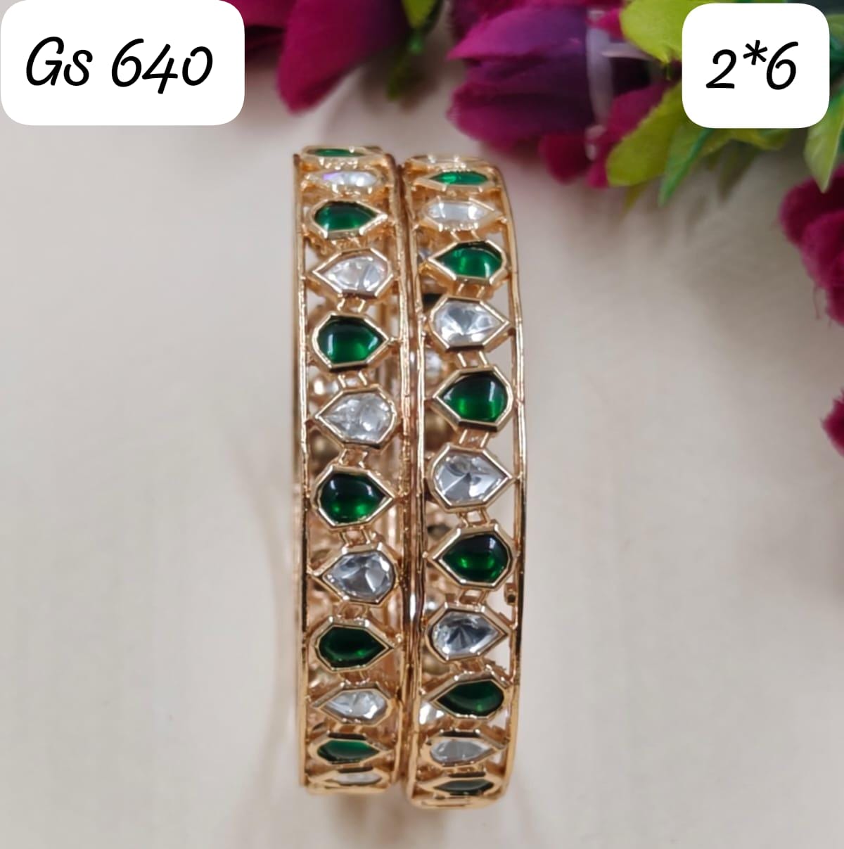 Ambica Moissionite Bangles