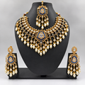 Himakshi Moissanite and pearl Necklace set
