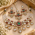 Saakshi Moissanite Polki Necklace set