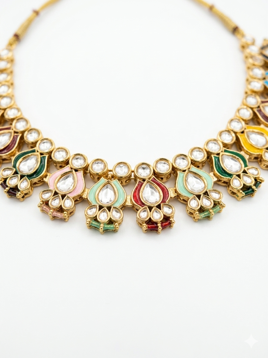 Siyaara Moissanite Necklace set