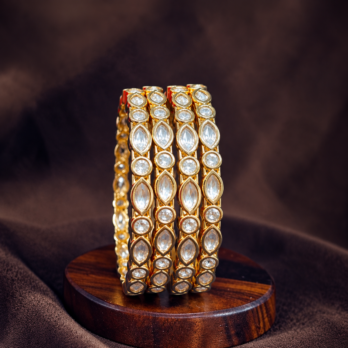 Maanvi Moissanite Bangles