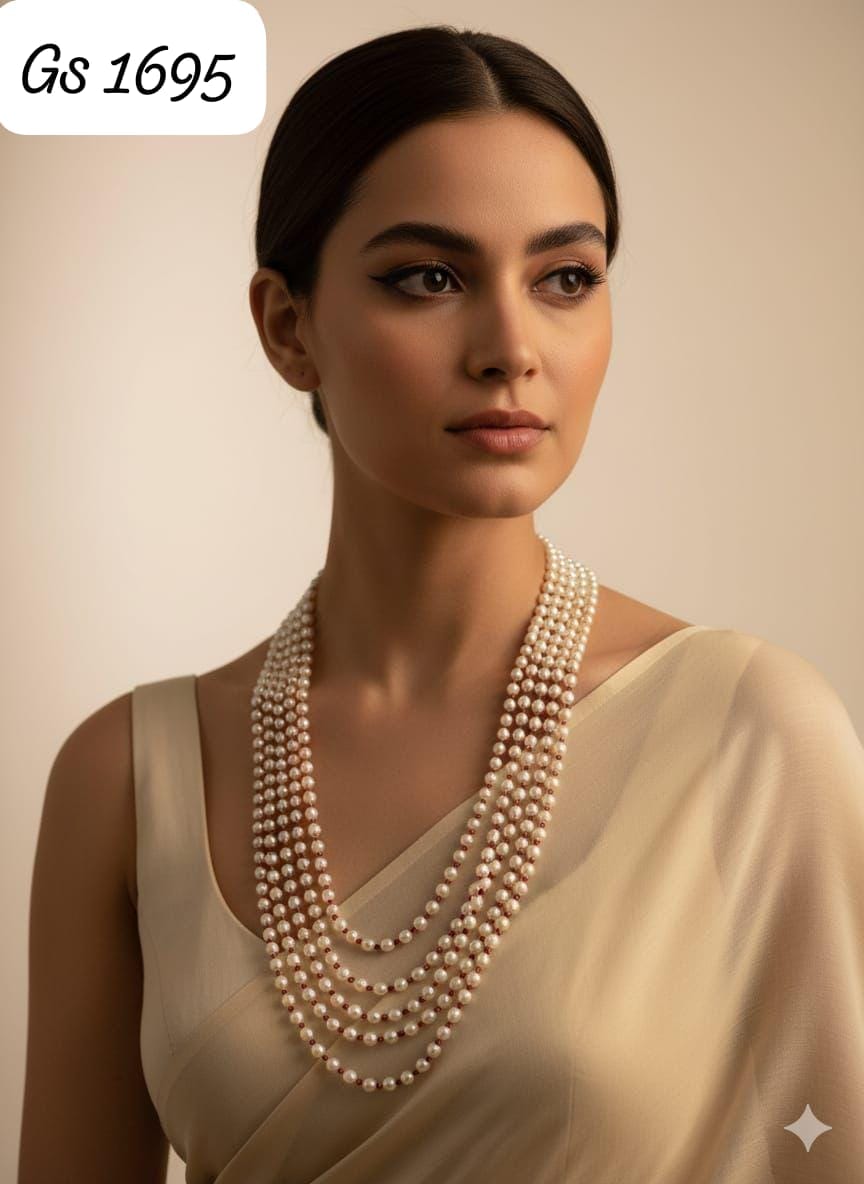 Real Pearls Necklace set