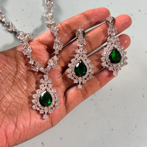 Kanishka CZ Necklace Set