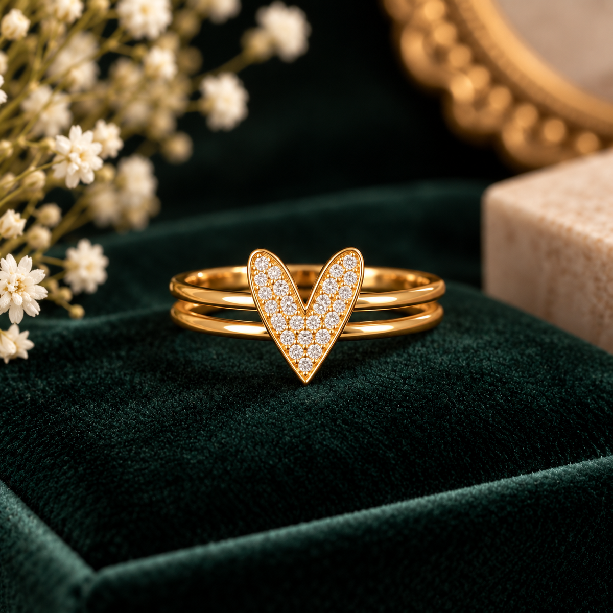 Zoyi AD Anti Tarnish Adjustable Ring