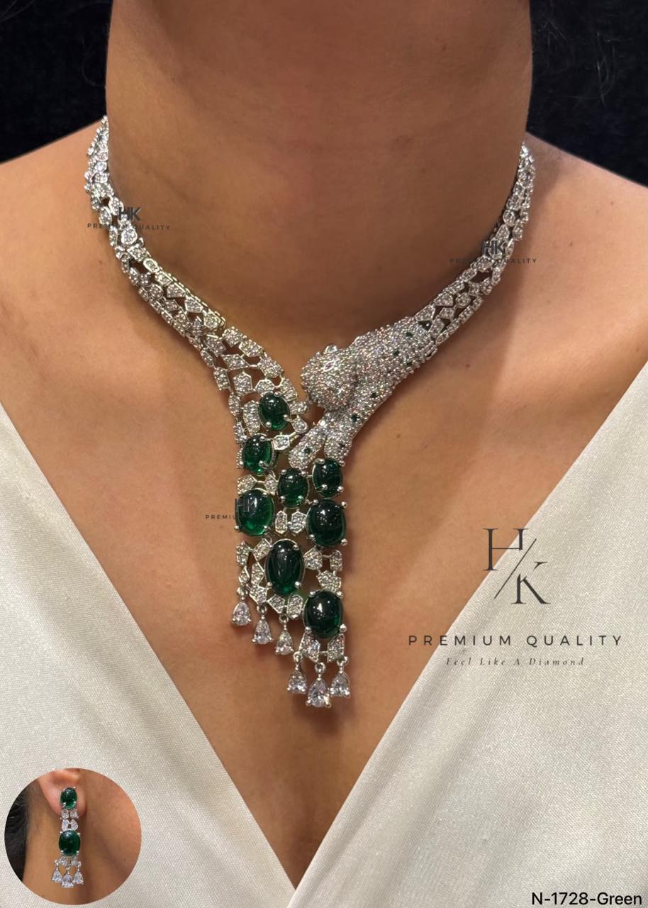 Akshita Pota Doublet and CZ Necklace Set