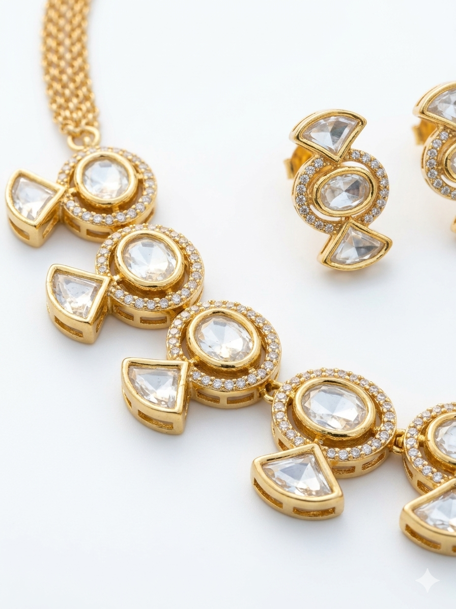 Ivara Moissanite Necklace set